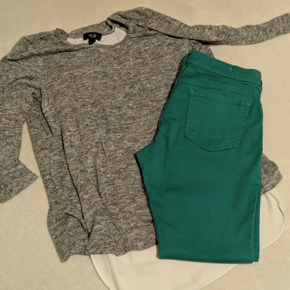 Green Rockstar Jeggings